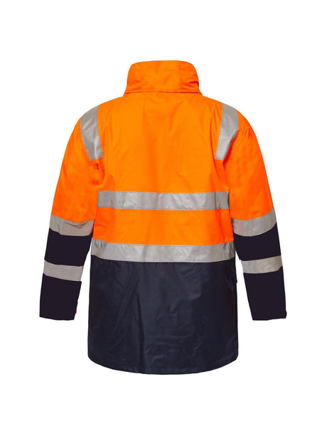 Hi Vis 6 in 1 Two Tone Reflective Jacket with Removable Sleeves