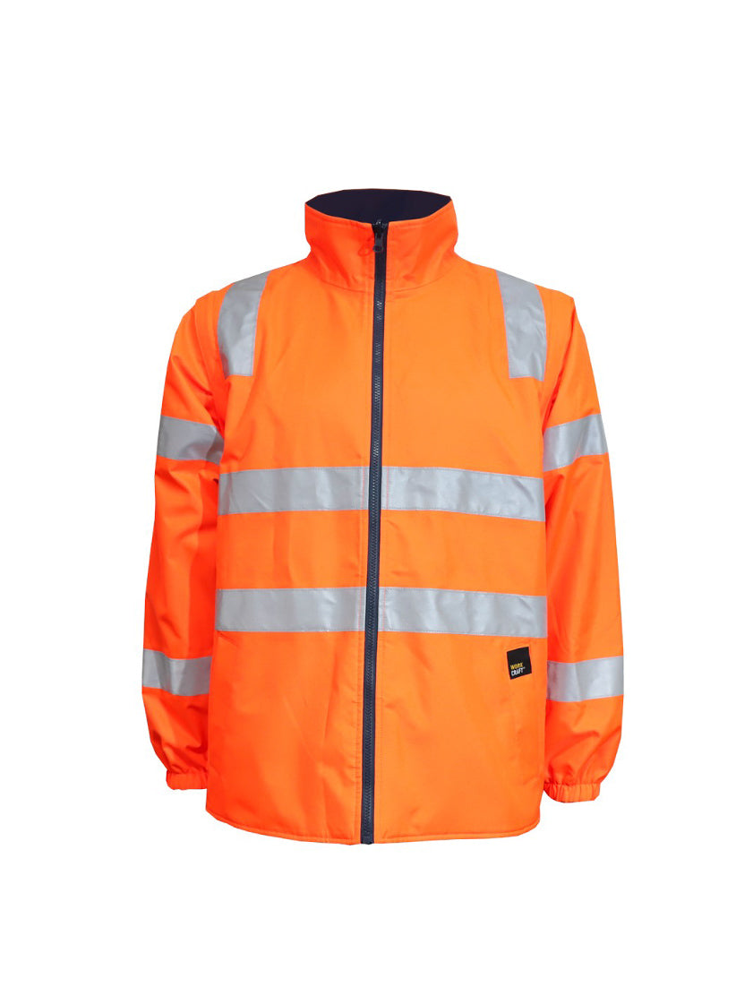 Hi Vis 6 in 1 Two Tone Reflective Jacket with Removable Sleeves